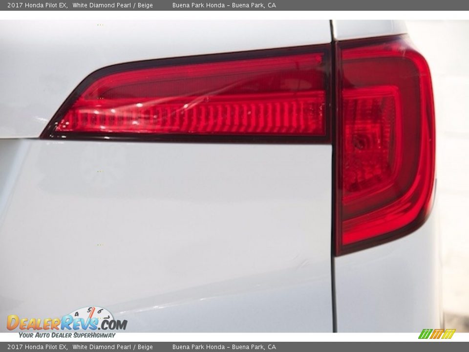2017 Honda Pilot EX White Diamond Pearl / Beige Photo #4