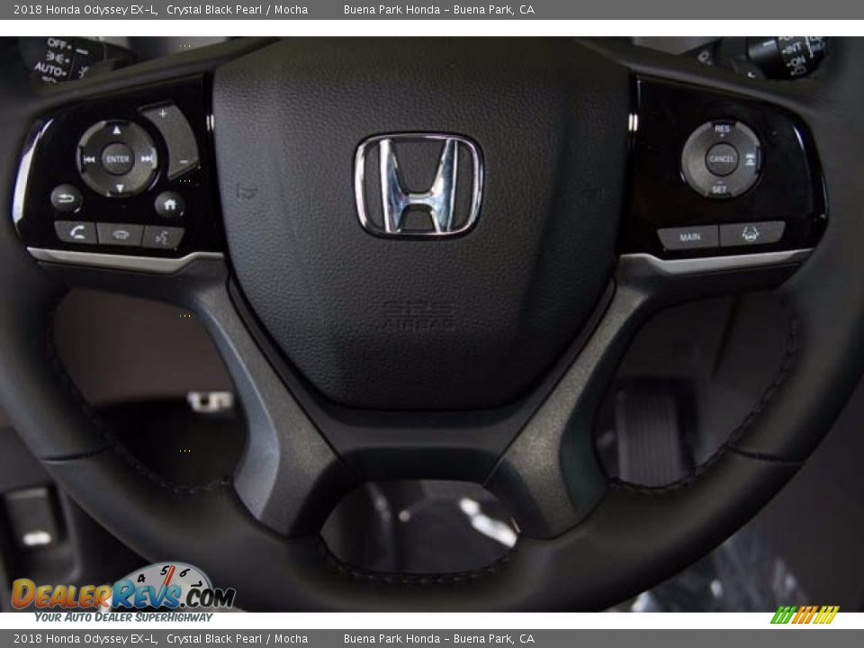 2018 Honda Odyssey EX-L Crystal Black Pearl / Mocha Photo #8