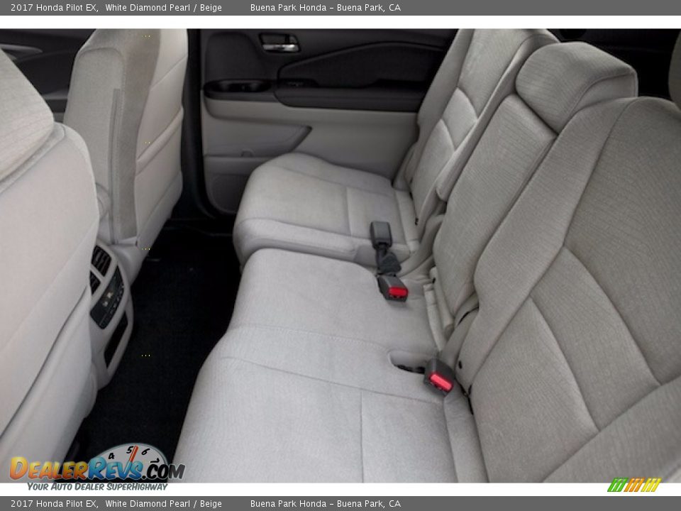 2017 Honda Pilot EX White Diamond Pearl / Beige Photo #12
