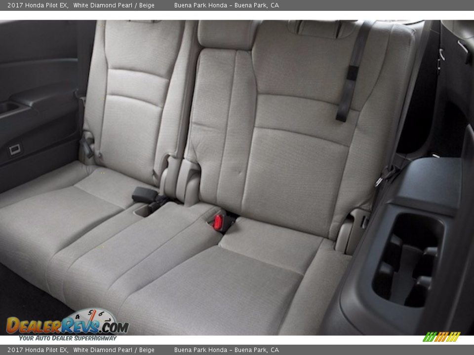 2017 Honda Pilot EX White Diamond Pearl / Beige Photo #14