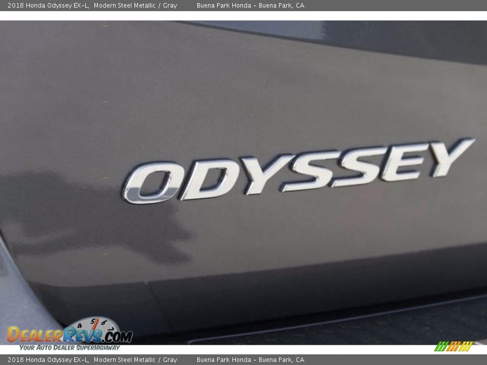2018 Honda Odyssey EX-L Modern Steel Metallic / Gray Photo #3