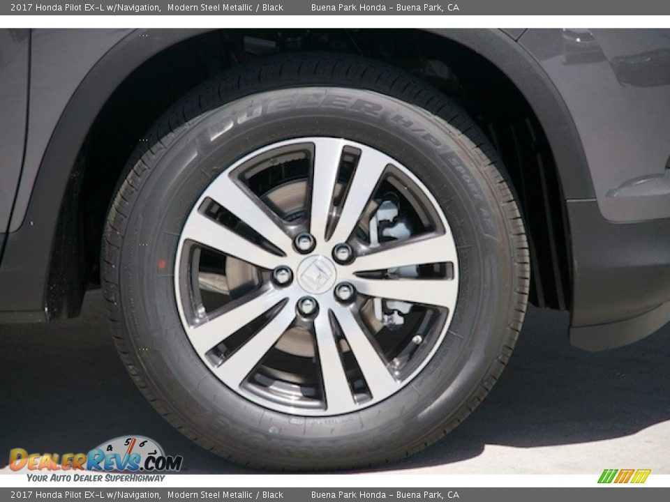 2017 Honda Pilot EX-L w/Navigation Modern Steel Metallic / Black Photo #5
