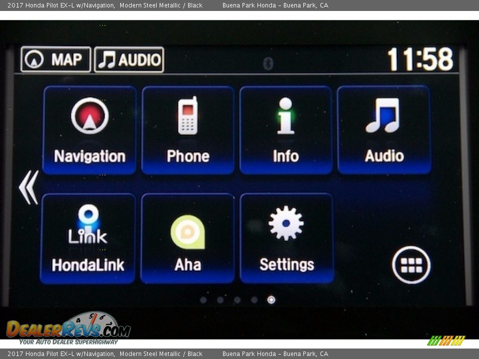 2017 Honda Pilot EX-L w/Navigation Modern Steel Metallic / Black Photo #18