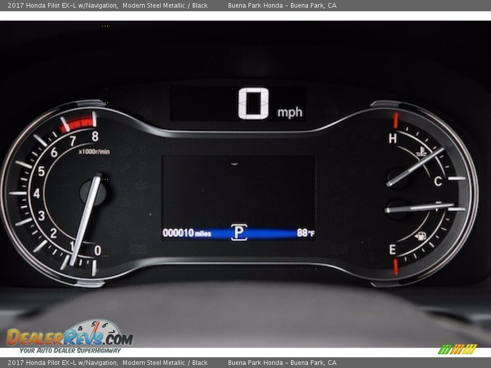 2017 Honda Pilot EX-L w/Navigation Modern Steel Metallic / Black Photo #19