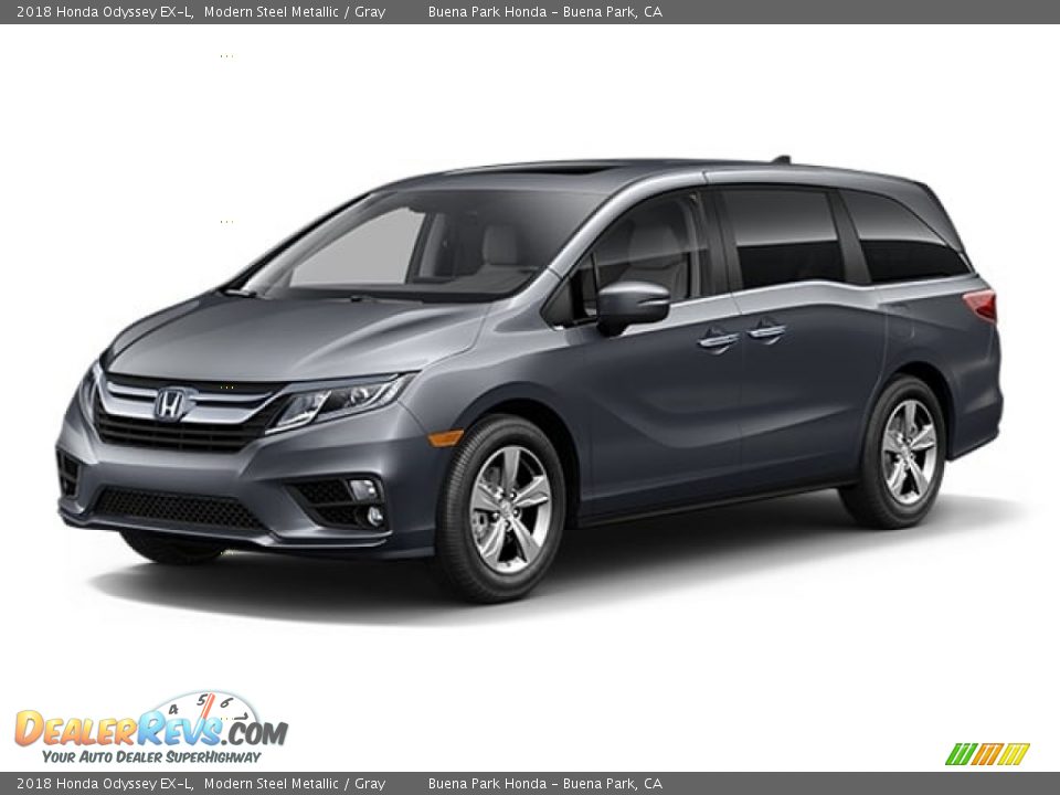 2018 Honda Odyssey EX-L Modern Steel Metallic / Gray Photo #22