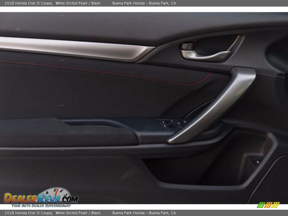 2018 Honda Civic Si Coupe White Orchid Pearl / Black Photo #8