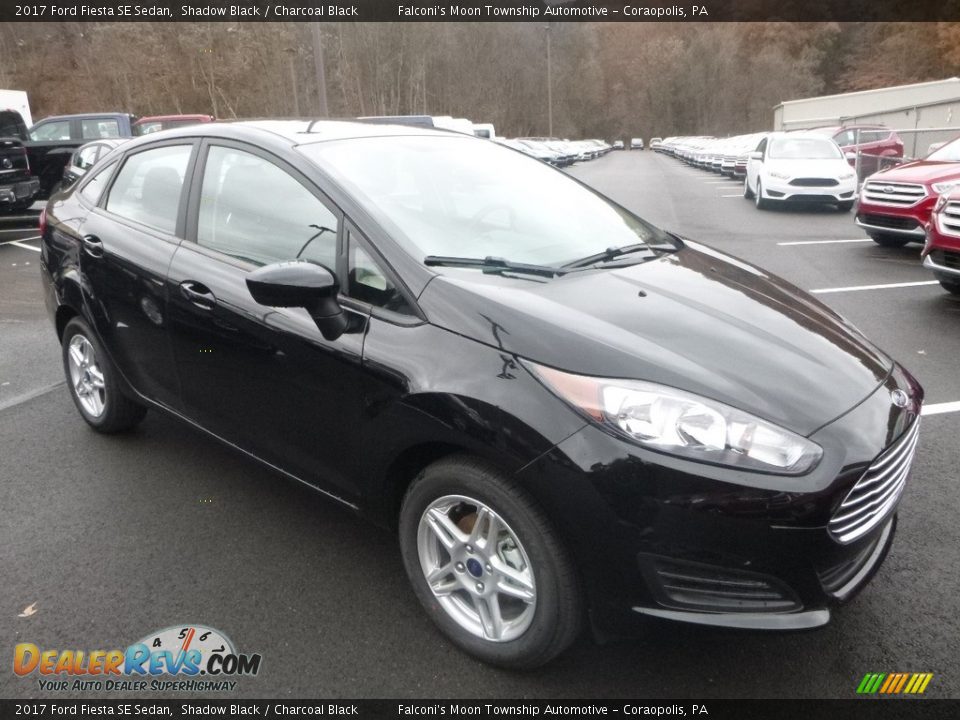 2017 Ford Fiesta SE Sedan Shadow Black / Charcoal Black Photo #3