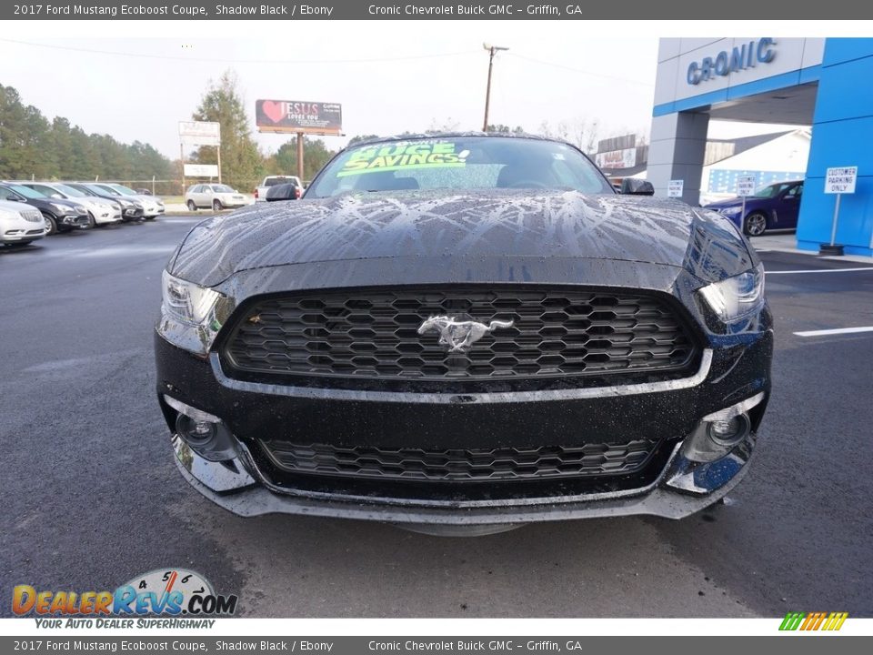 2017 Ford Mustang Ecoboost Coupe Shadow Black / Ebony Photo #2