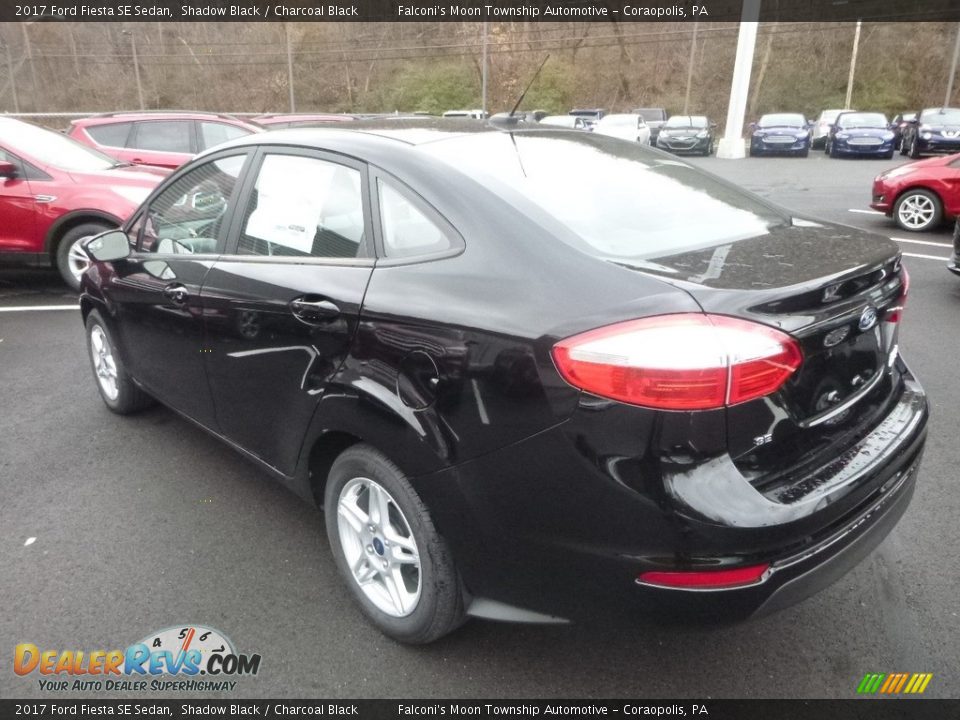 2017 Ford Fiesta SE Sedan Shadow Black / Charcoal Black Photo #6