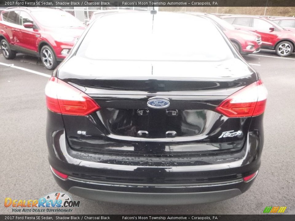 2017 Ford Fiesta SE Sedan Shadow Black / Charcoal Black Photo #7