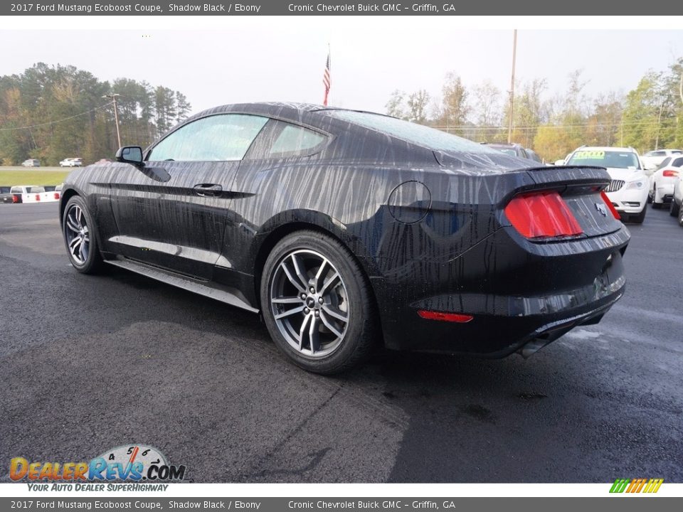 2017 Ford Mustang Ecoboost Coupe Shadow Black / Ebony Photo #5