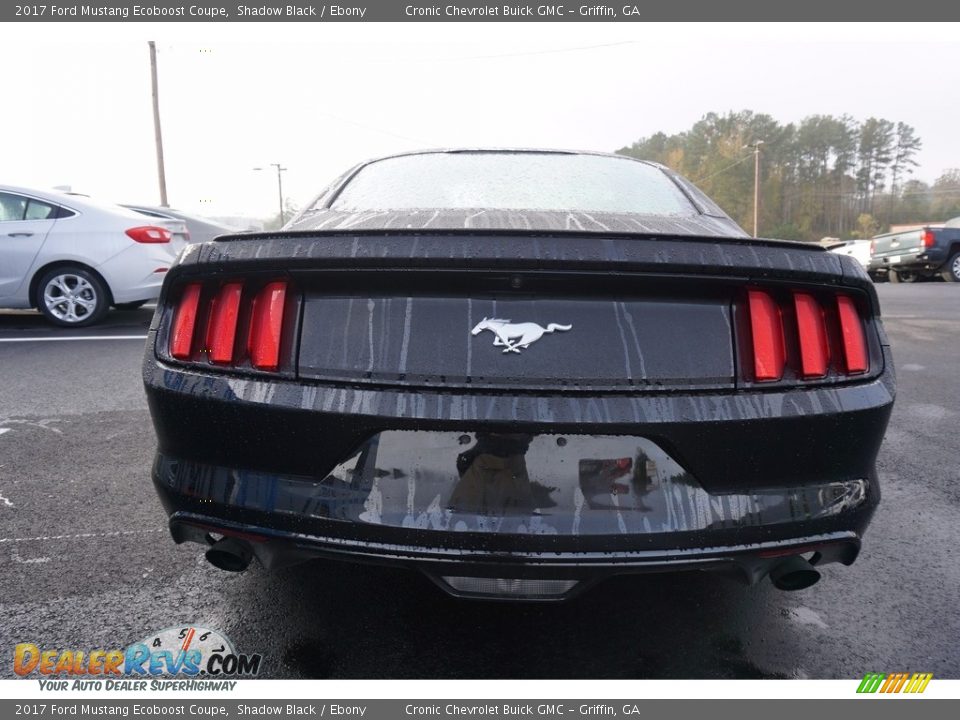 2017 Ford Mustang Ecoboost Coupe Shadow Black / Ebony Photo #6