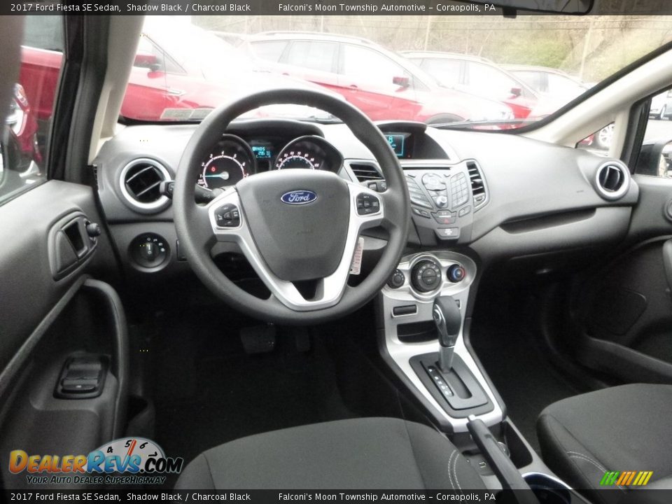 2017 Ford Fiesta SE Sedan Shadow Black / Charcoal Black Photo #10