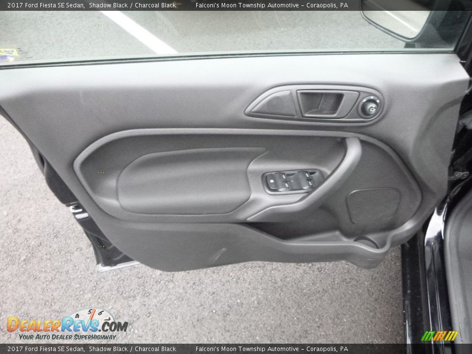 2017 Ford Fiesta SE Sedan Shadow Black / Charcoal Black Photo #11