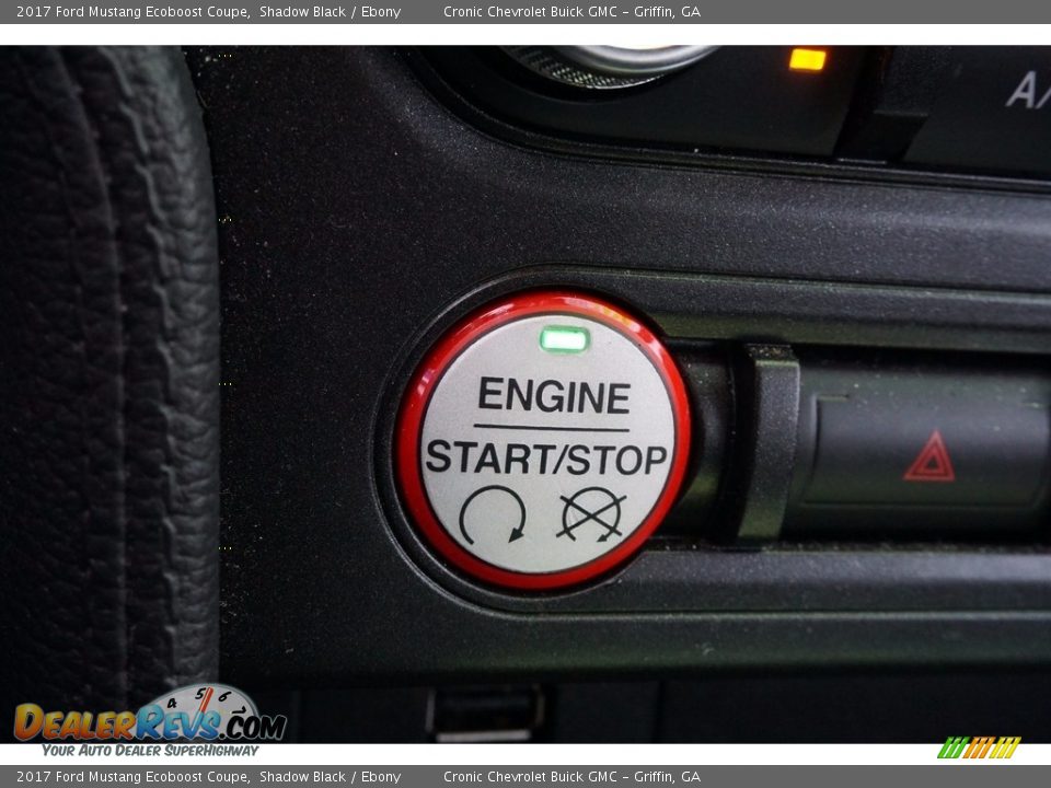 2017 Ford Mustang Ecoboost Coupe Shadow Black / Ebony Photo #12