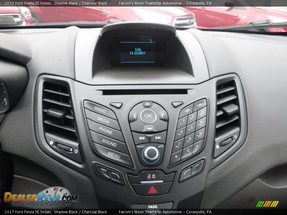 2017 Ford Fiesta SE Sedan Shadow Black / Charcoal Black Photo #14