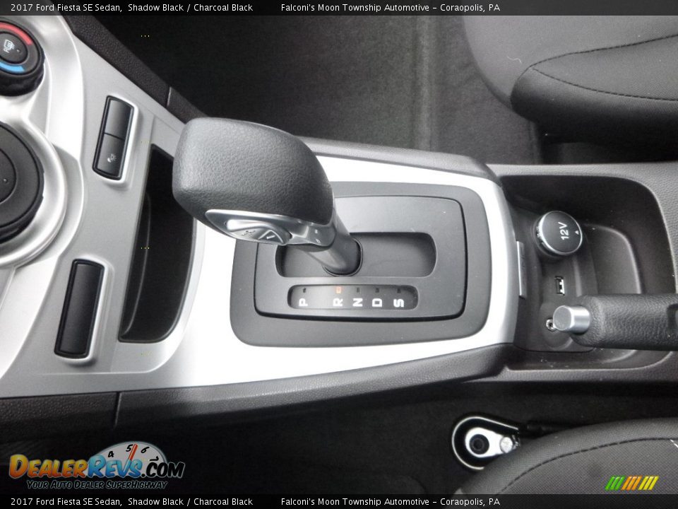 2017 Ford Fiesta SE Sedan Shadow Black / Charcoal Black Photo #15