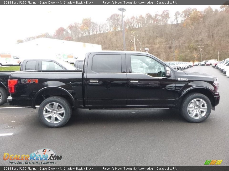 2018 Ford F150 Platinum SuperCrew 4x4 Shadow Black / Black Photo #1