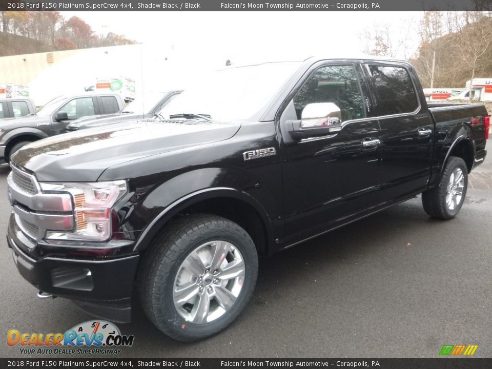2018 Ford F150 Platinum SuperCrew 4x4 Shadow Black / Black Photo #2