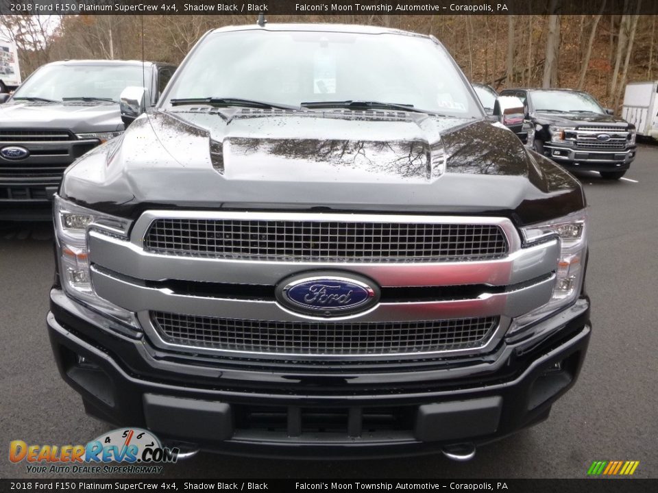 2018 Ford F150 Platinum SuperCrew 4x4 Shadow Black / Black Photo #3