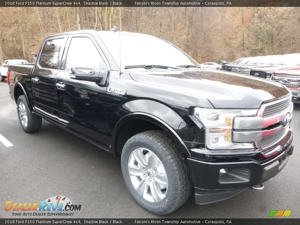 2018 Ford F150 Platinum SuperCrew 4x4 Shadow Black / Black Photo #4