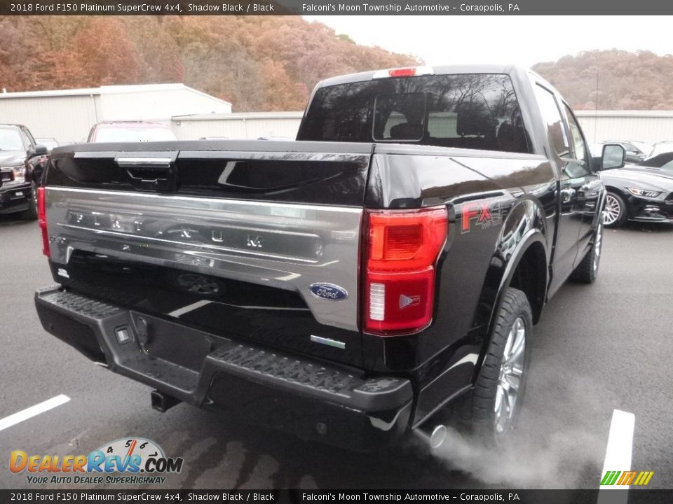 2018 Ford F150 Platinum SuperCrew 4x4 Shadow Black / Black Photo #5