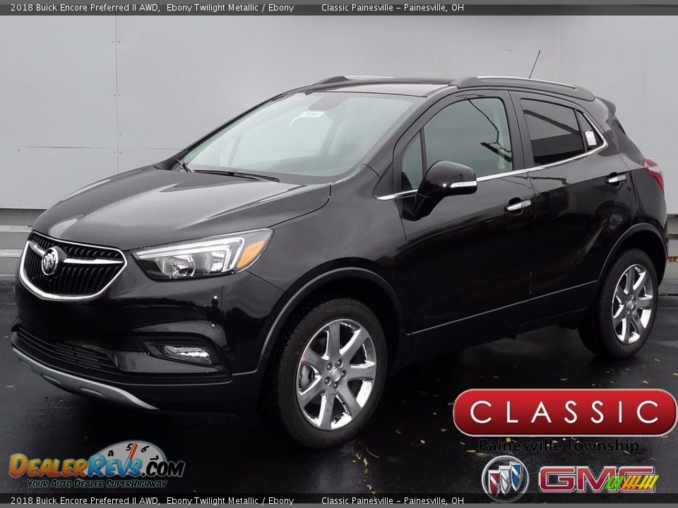 2018 Buick Encore Preferred II AWD Ebony Twilight Metallic / Ebony Photo #1