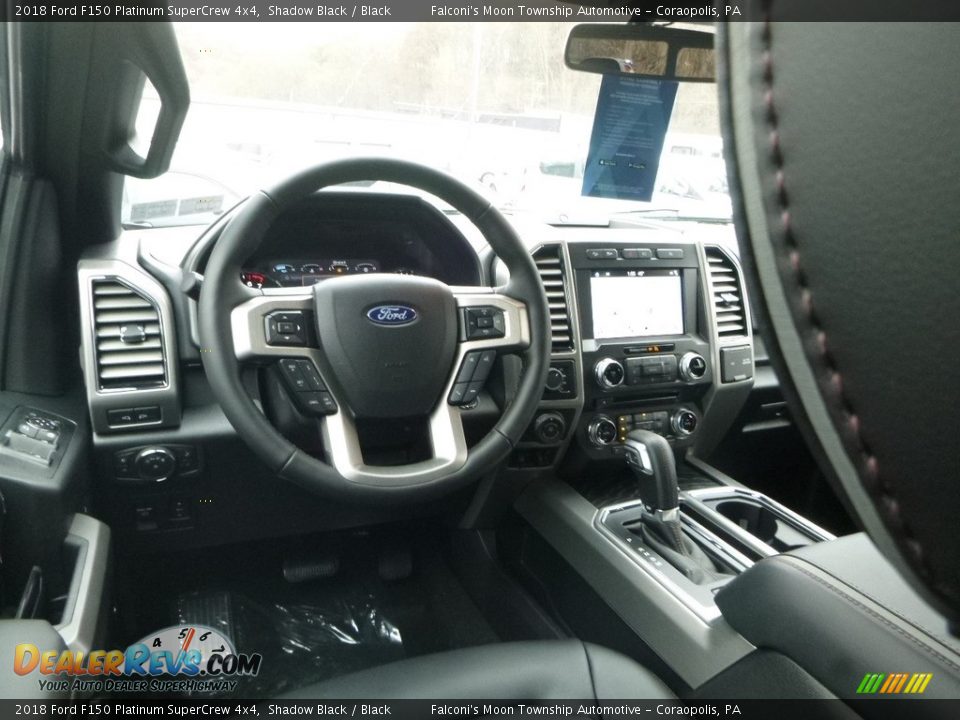 2018 Ford F150 Platinum SuperCrew 4x4 Shadow Black / Black Photo #9