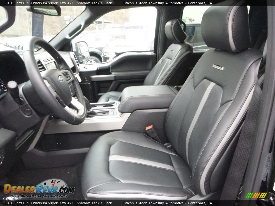 2018 Ford F150 Platinum SuperCrew 4x4 Shadow Black / Black Photo #10
