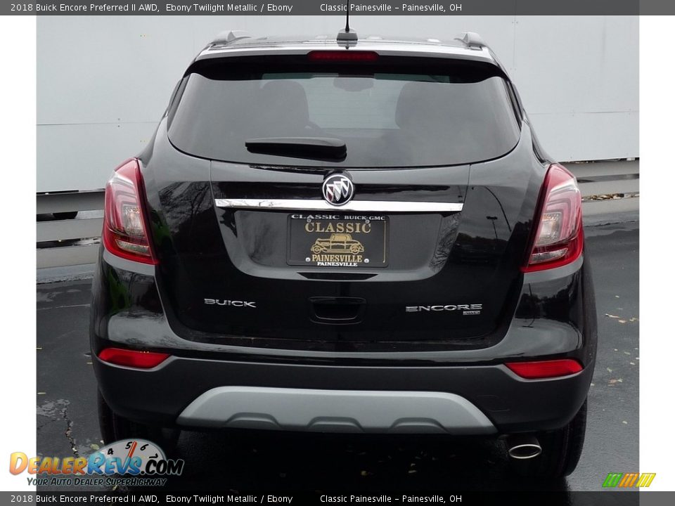 2018 Buick Encore Preferred II AWD Ebony Twilight Metallic / Ebony Photo #3