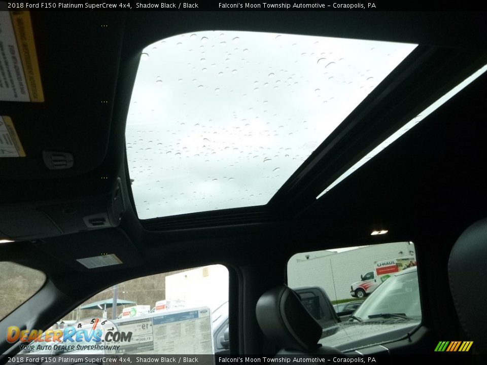 2018 Ford F150 Platinum SuperCrew 4x4 Shadow Black / Black Photo #12