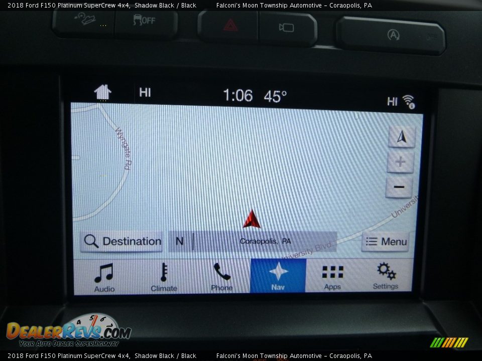 2018 Ford F150 Platinum SuperCrew 4x4 Shadow Black / Black Photo #14