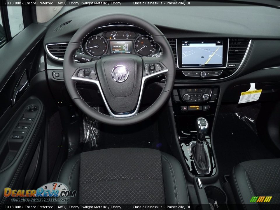 2018 Buick Encore Preferred II AWD Ebony Twilight Metallic / Ebony Photo #9