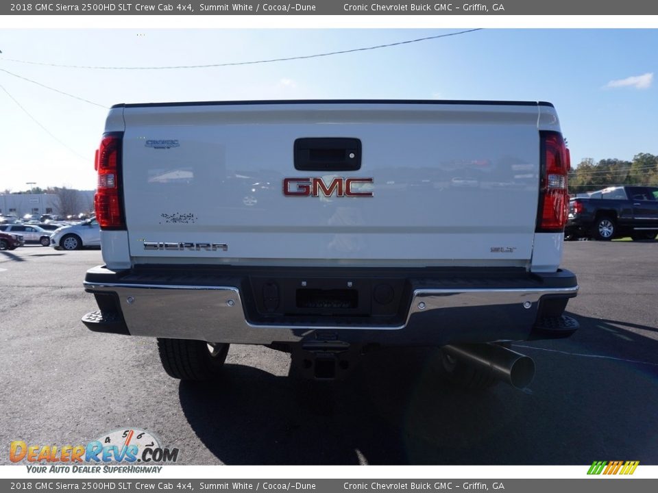 2018 GMC Sierra 2500HD SLT Crew Cab 4x4 Summit White / Cocoa/­Dune Photo #5