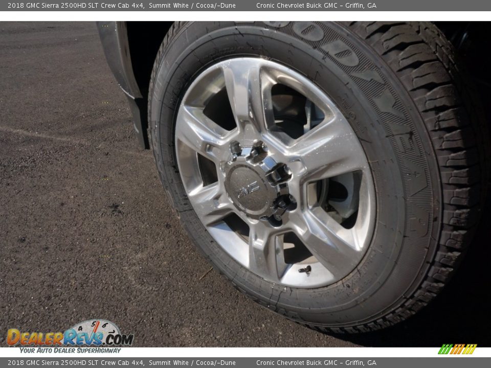 2018 GMC Sierra 2500HD SLT Crew Cab 4x4 Summit White / Cocoa/­Dune Photo #11