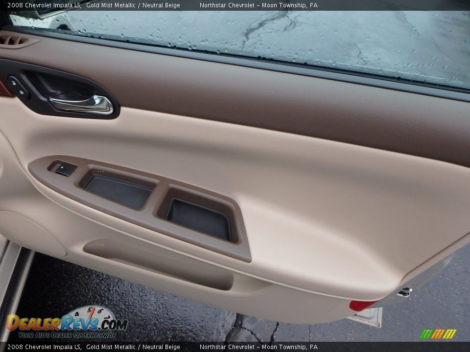 2008 Chevrolet Impala LS Gold Mist Metallic / Neutral Beige Photo #16