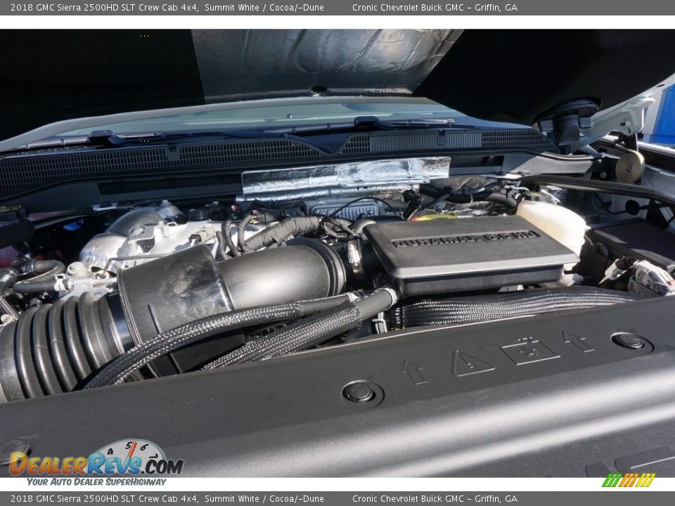 2018 GMC Sierra 2500HD SLT Crew Cab 4x4 Summit White / Cocoa/­Dune Photo #13