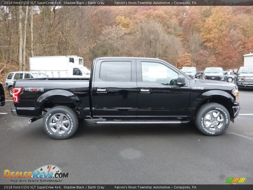 2018 Ford F150 XLT SuperCrew 4x4 Shadow Black / Earth Gray Photo #1