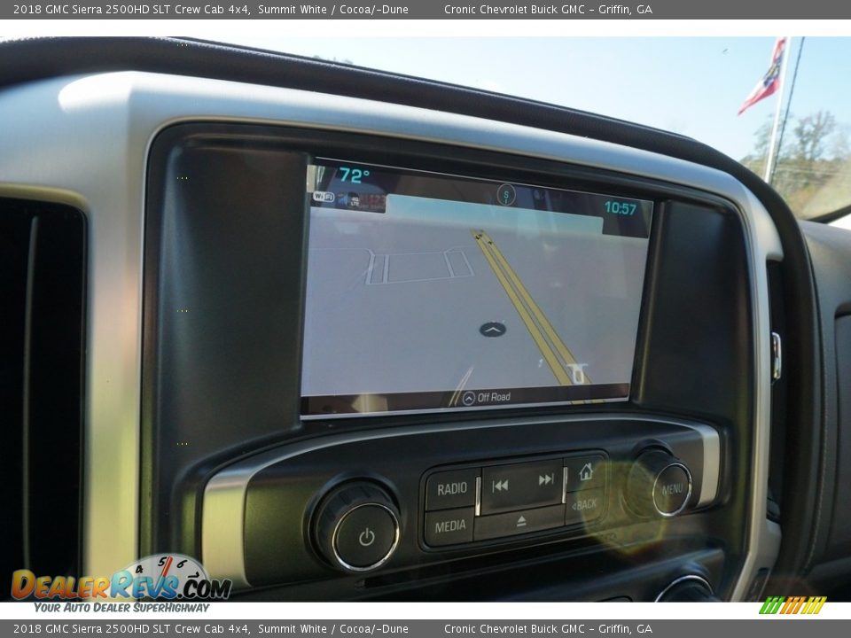 2018 GMC Sierra 2500HD SLT Crew Cab 4x4 Summit White / Cocoa/­Dune Photo #14