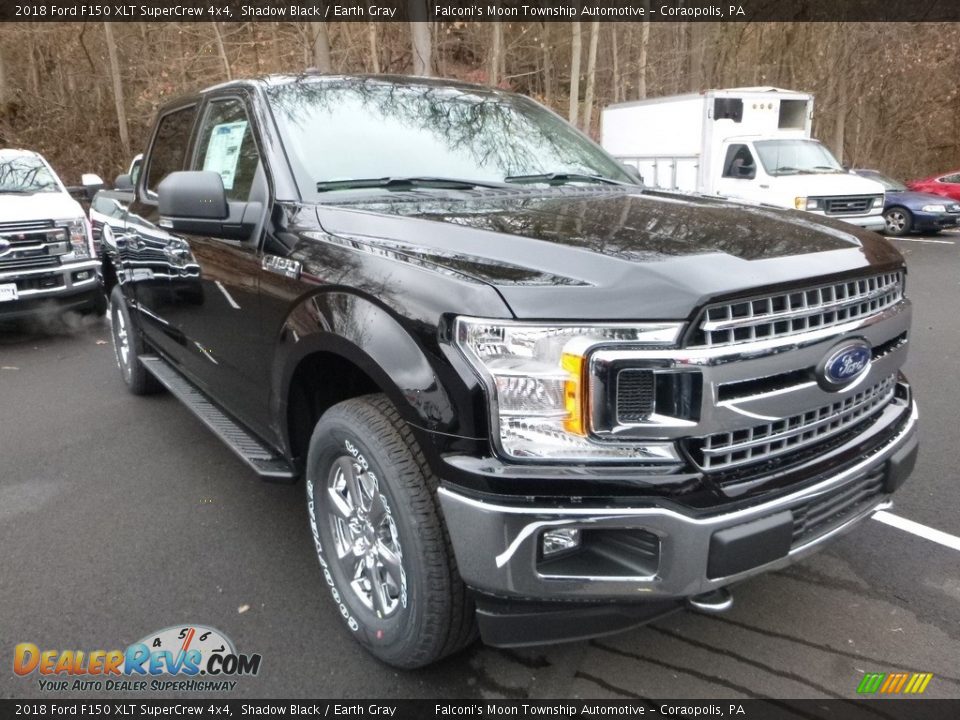 2018 Ford F150 XLT SuperCrew 4x4 Shadow Black / Earth Gray Photo #3