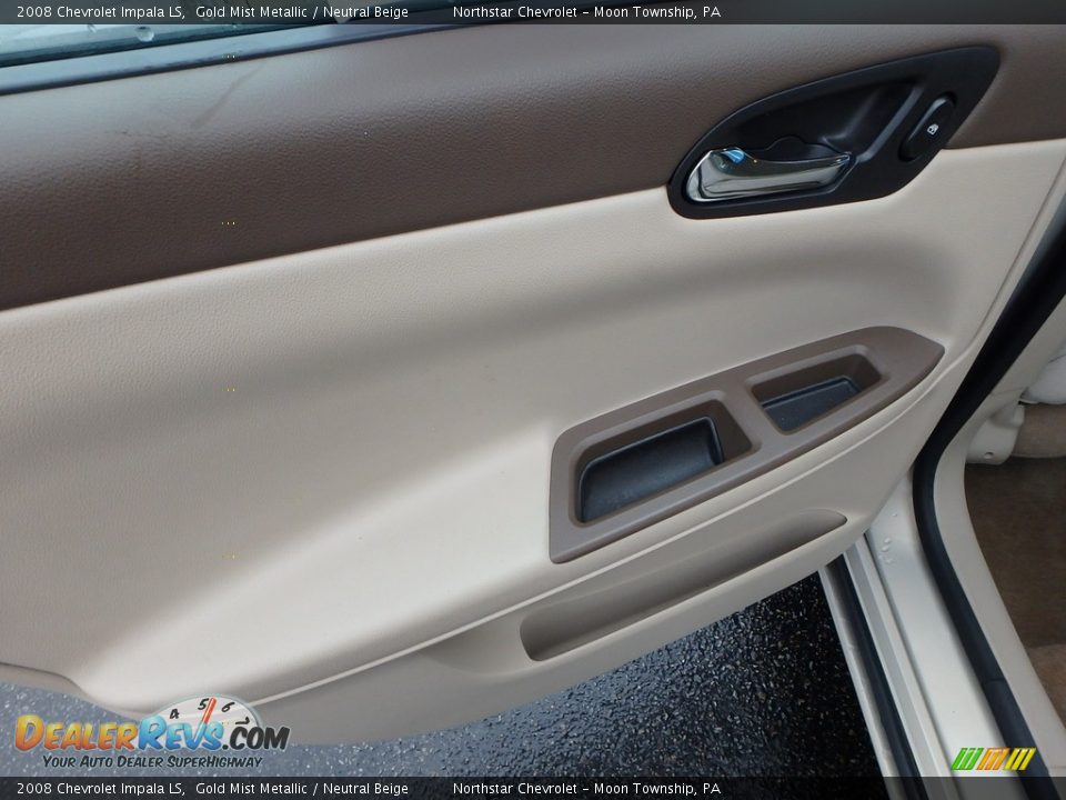 2008 Chevrolet Impala LS Gold Mist Metallic / Neutral Beige Photo #22
