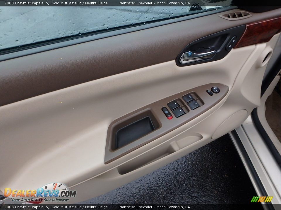 2008 Chevrolet Impala LS Gold Mist Metallic / Neutral Beige Photo #23