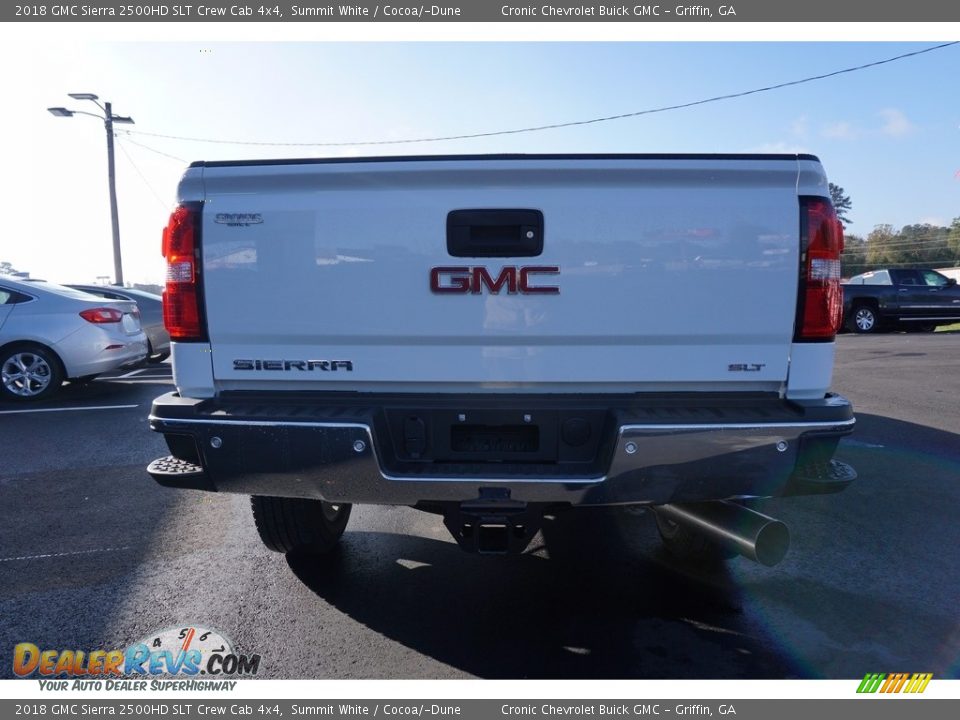 2018 GMC Sierra 2500HD SLT Crew Cab 4x4 Summit White / Cocoa/­Dune Photo #5