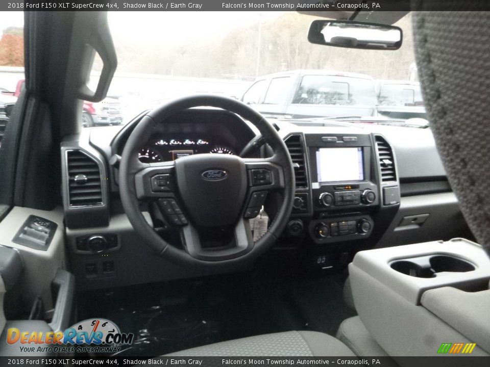 2018 Ford F150 XLT SuperCrew 4x4 Shadow Black / Earth Gray Photo #9
