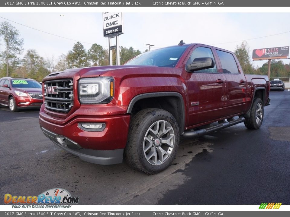 2017 GMC Sierra 1500 SLT Crew Cab 4WD Crimson Red Tintcoat / Jet Black Photo #3