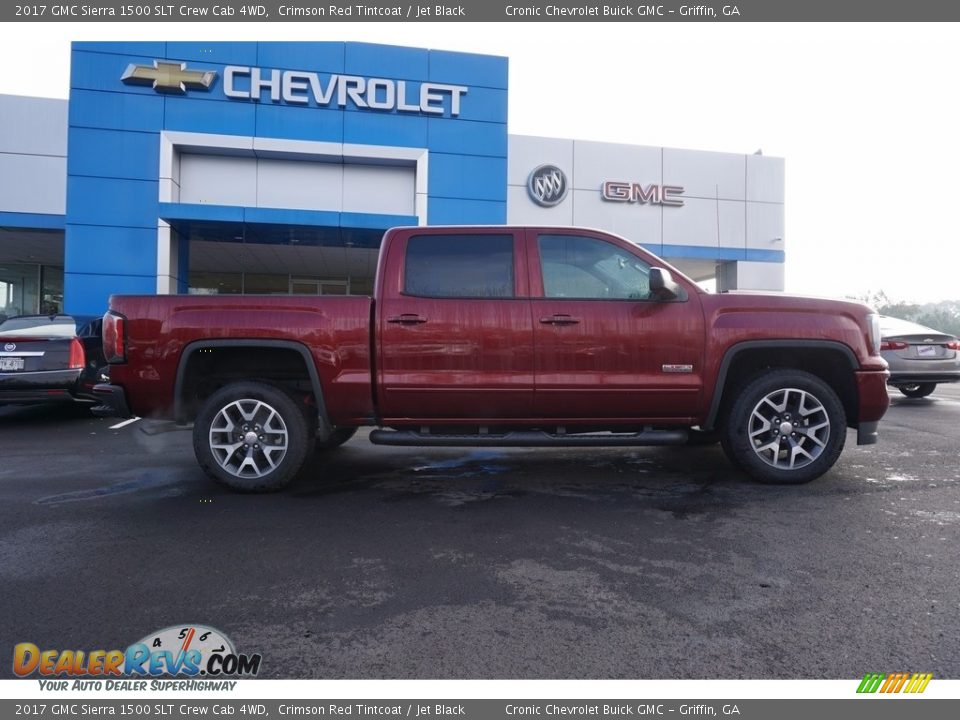 2017 GMC Sierra 1500 SLT Crew Cab 4WD Crimson Red Tintcoat / Jet Black Photo #8