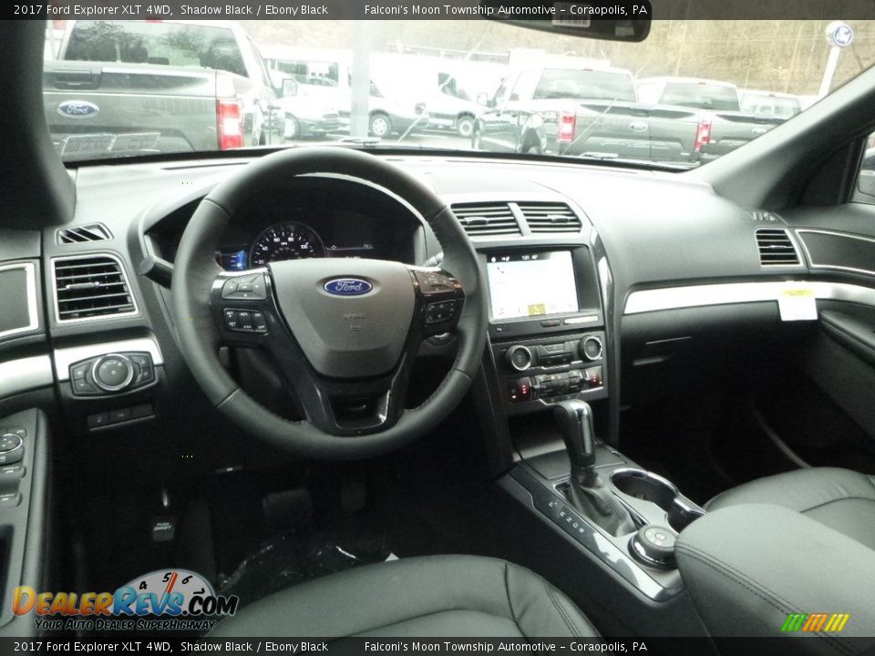 2017 Ford Explorer XLT 4WD Shadow Black / Ebony Black Photo #9