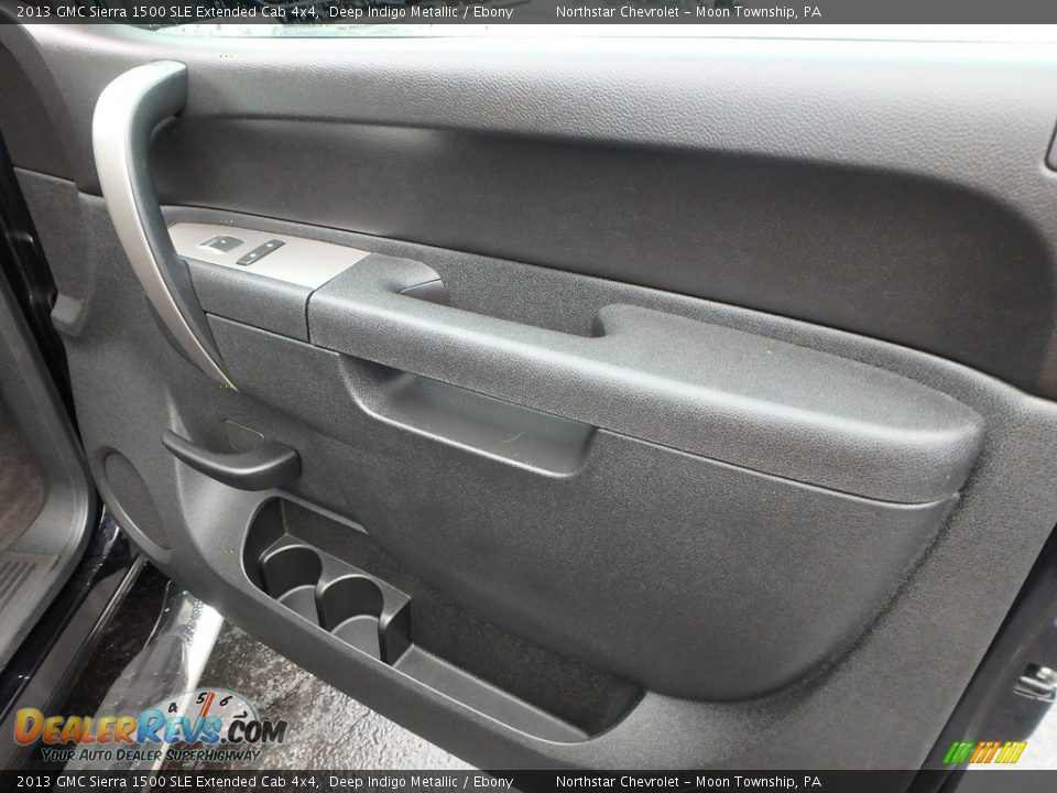 2013 GMC Sierra 1500 SLE Extended Cab 4x4 Deep Indigo Metallic / Ebony Photo #16