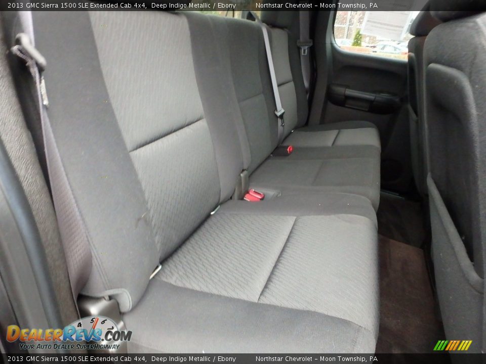 2013 GMC Sierra 1500 SLE Extended Cab 4x4 Deep Indigo Metallic / Ebony Photo #17
