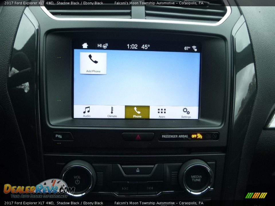 2017 Ford Explorer XLT 4WD Shadow Black / Ebony Black Photo #14